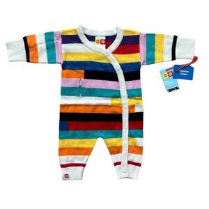🆕 LEGO x Target Adaptive Romper Stripes Size Newborn NWT